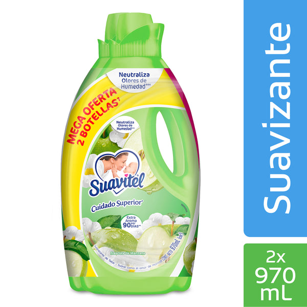 SUAVIZANTE SOFLAN 970ML 2U APPLE FRESHNE
